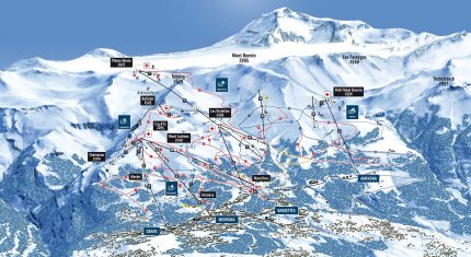 Crans Montana Aminona a ledovec Plaine Morte 3000 Skinet