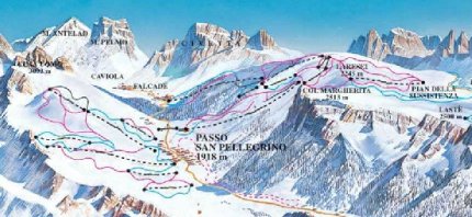 Passo San Pellegrino, Falcade, Col Margherita Skinet